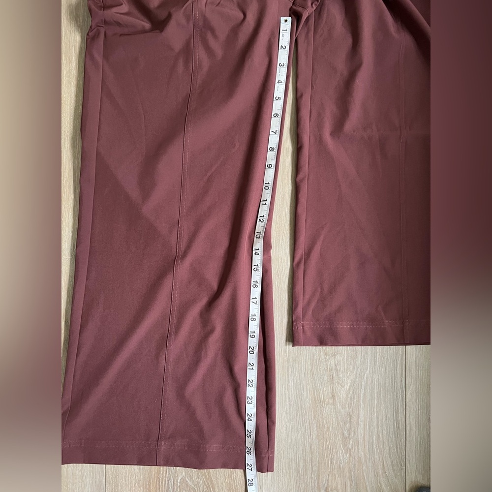 Fabletics Brown Wide-Leg Pants - Picture 6 of 11